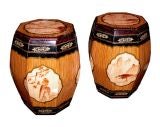 Pair of Chinese Rice Barrels