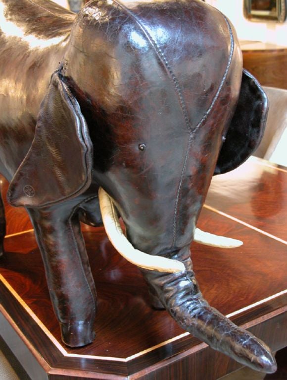 American Leather Foot Stool