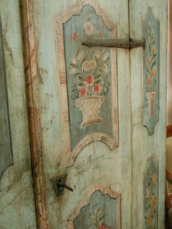 Painted Two-Door Cupboard