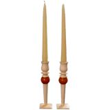 Vintage Pair French Art Deco Candlesticks