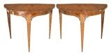 Pair of Swedish Demi-Lune Tables