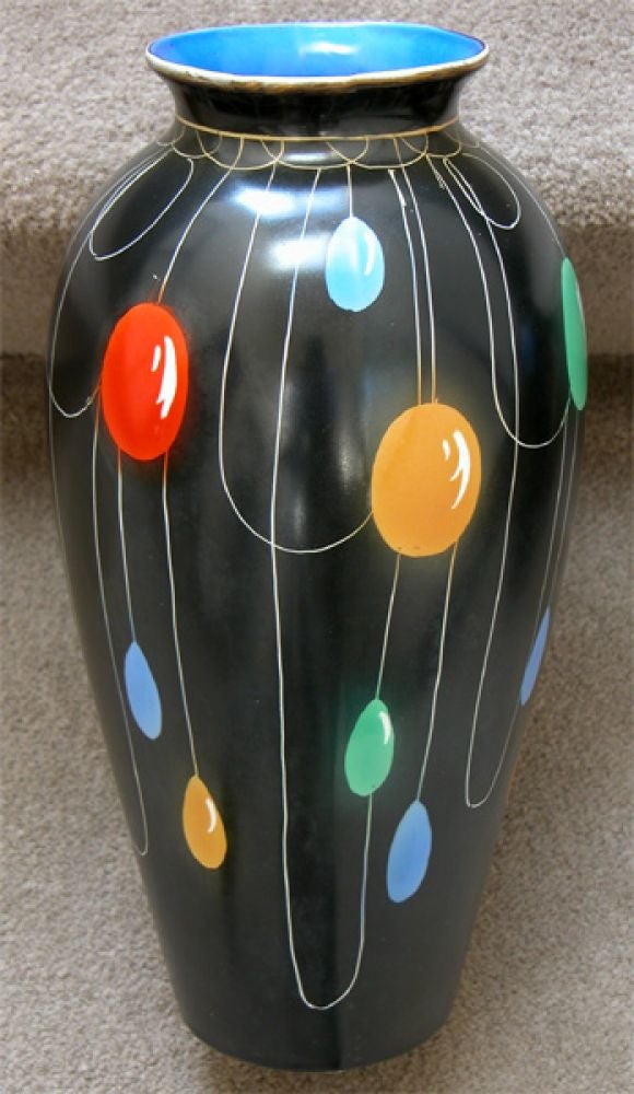 Pair of English Painted Vases