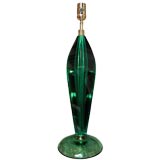 Danish Art Glass Lamp