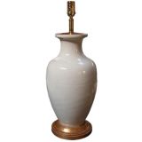 An Elegant Japanese White Porcelain Lamp
