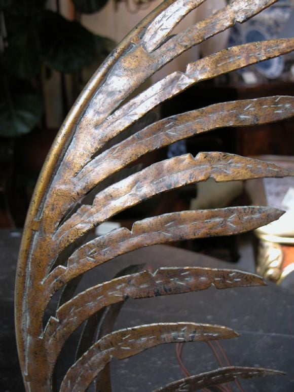 Pair of Palm Frond Lamps