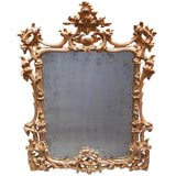 Italian Rococo-Style Giltwood Mirror Italian Rococo-Style Giltwood Mirror