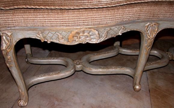 French Regence Style Triple Seat Bench