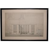 Grand-Scaled French Architectural Drawing