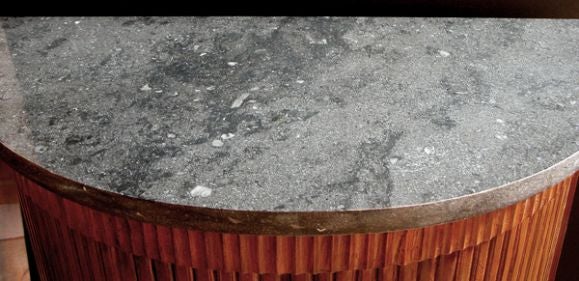 Pair of Biedermeier Demi-Lune Consoles