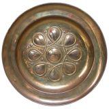 French Art Nouveau Brass Charger