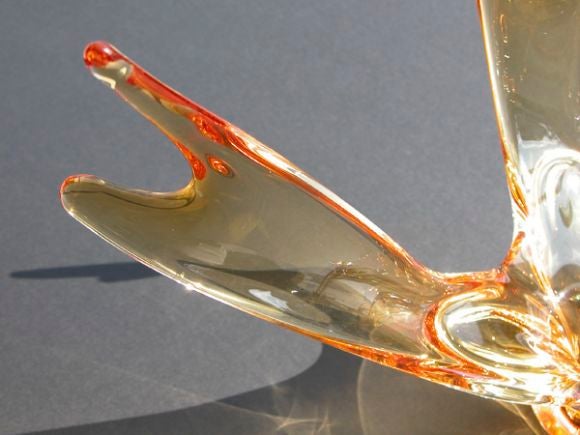 Art Glass Canadian Honey-Colored Bowl
