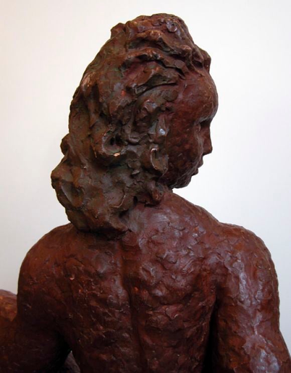 Terrakotta-Skulptur einer Frau aus den 1940er Jahren im Angebot 2