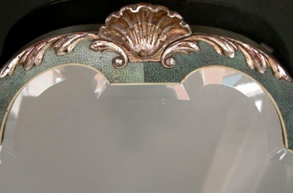 French Art Deco Shagreen Mirror