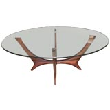 Mid Century Circular Cocktail Table