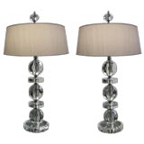 Pair French Art Deco Lamps