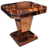 Antique English Art Deco Mirrored Table