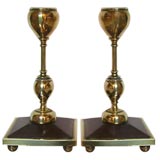 Pair of Aesthetic Movement Candlesticks