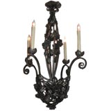 French Hand-Wrought Chandelier