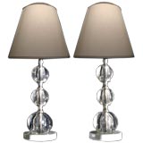 Vintage Pair of French Boudoir Lamps
