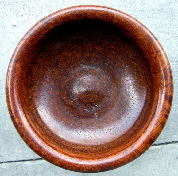 English Burl Elmwood Urn