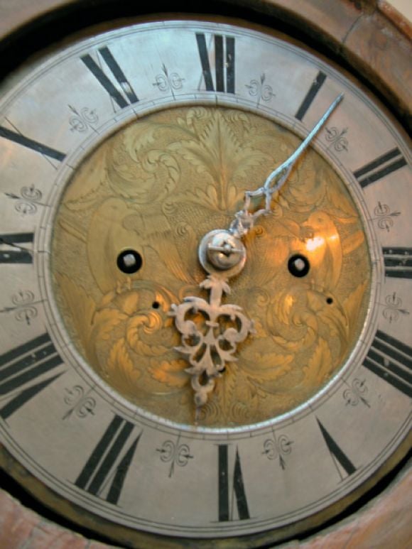 Swedish Rococo Pine Clock