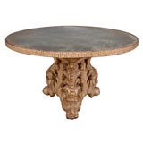 A Well-Carved Italian Circular Cocktail Table