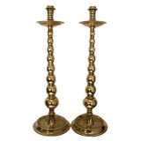 A Large-Scaled Pair of Dutch Candlesticks