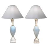 A Chic Pair of Italian Mid-Century Lamps