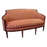A Well-Proportioned French Directoire Walnut Settee