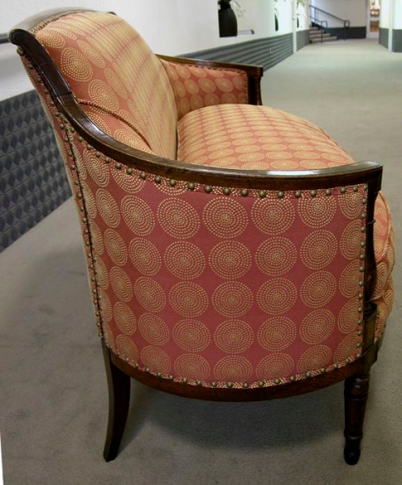 A Well-Proportioned French Directoire Walnut Settee