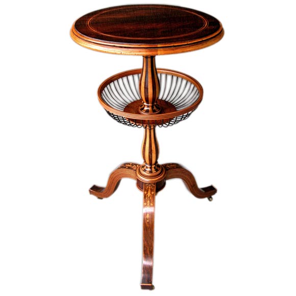 A Fine French Charles X Circular Knitting Table