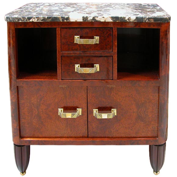 A French Art Deco 2-Drawer Commode