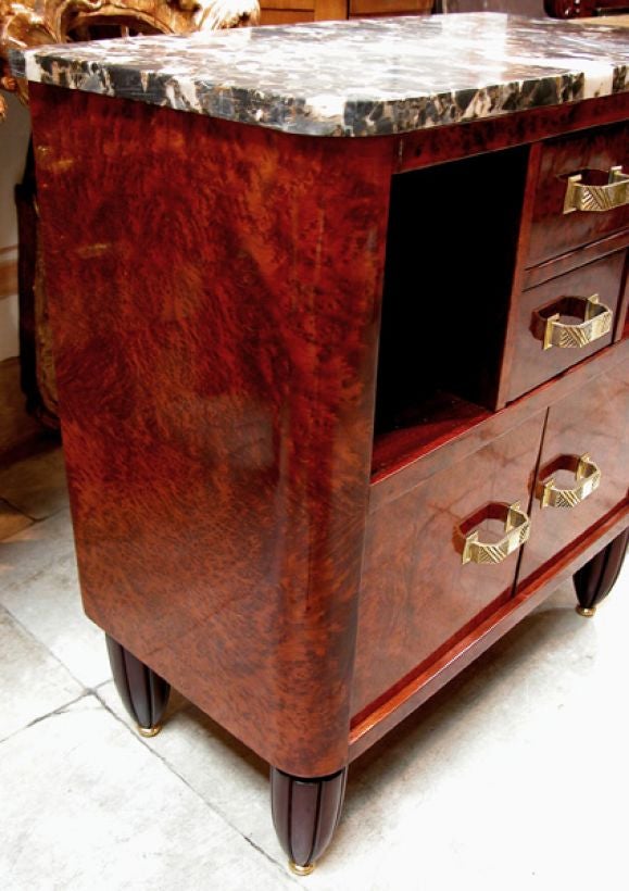 A French Art Deco 2-Drawer Commode In Excellent Condition In San Francisco, CA