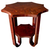 A French Art Deco Rosewood Octagonal Center Table