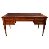 A Northern Italian Neoclassical Fruitwood 4-Drawer Writing Desk
