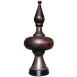 A Handsome American Baluster-Form Metal Roof Finial