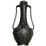 Vintage French Art Nouveau Bronze Vase