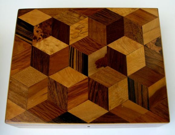 A Handsome Tunbridge Ware Rectangular Wooden Box