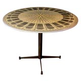 Vintage A Fine Italian Mid-Century Circular Table by Piero Fornasetti