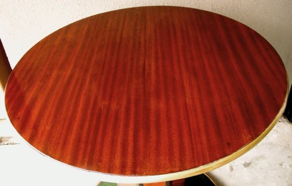 An Austrian Secessionist Mahogany Circular Side Table by Thonet