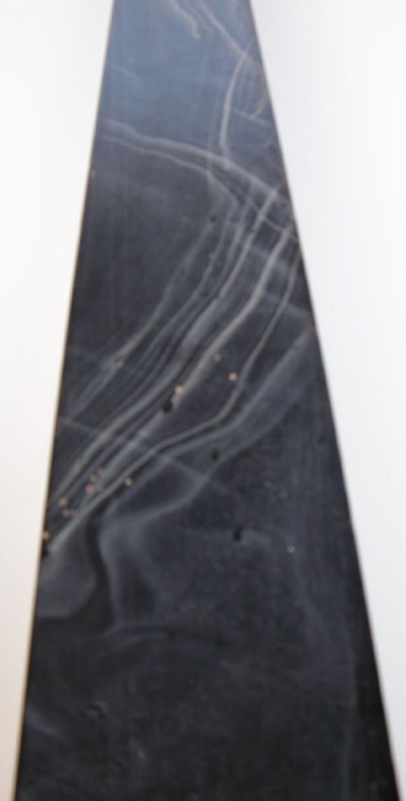 A Fanciful Pair of Italian 1960's Faux Black Marble Obelisks