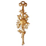 A Large Carved French Louis XV Style Gilt Wood Wall Applique