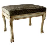 An Italian Neoclassical Style Celadon Green Painted Bench