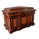 Antique A Large-Scaled French Architectural Form Rosewood Box