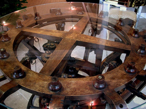 An Intricately Assembled French Silk Weaving Machine; Signed