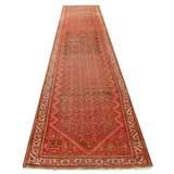 A Virbrant Persian Iron-Red Runner Carpet