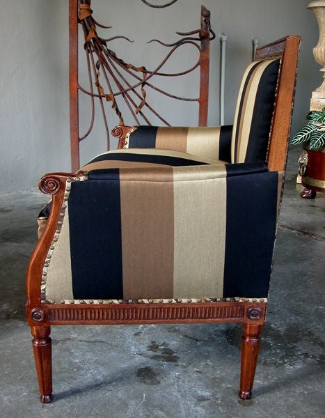 A Large-Scaled Pair of Danish Neoclassical Marquis Chairs