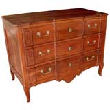 A Handsome French Transition Cherrywood 3-Drawer Chest
