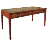 A Timeless English George III Style Mahogany 3-Drawer Desk