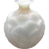 A French Lalique Ormeaux Vase; Acid Etched "R. Lalique, France"